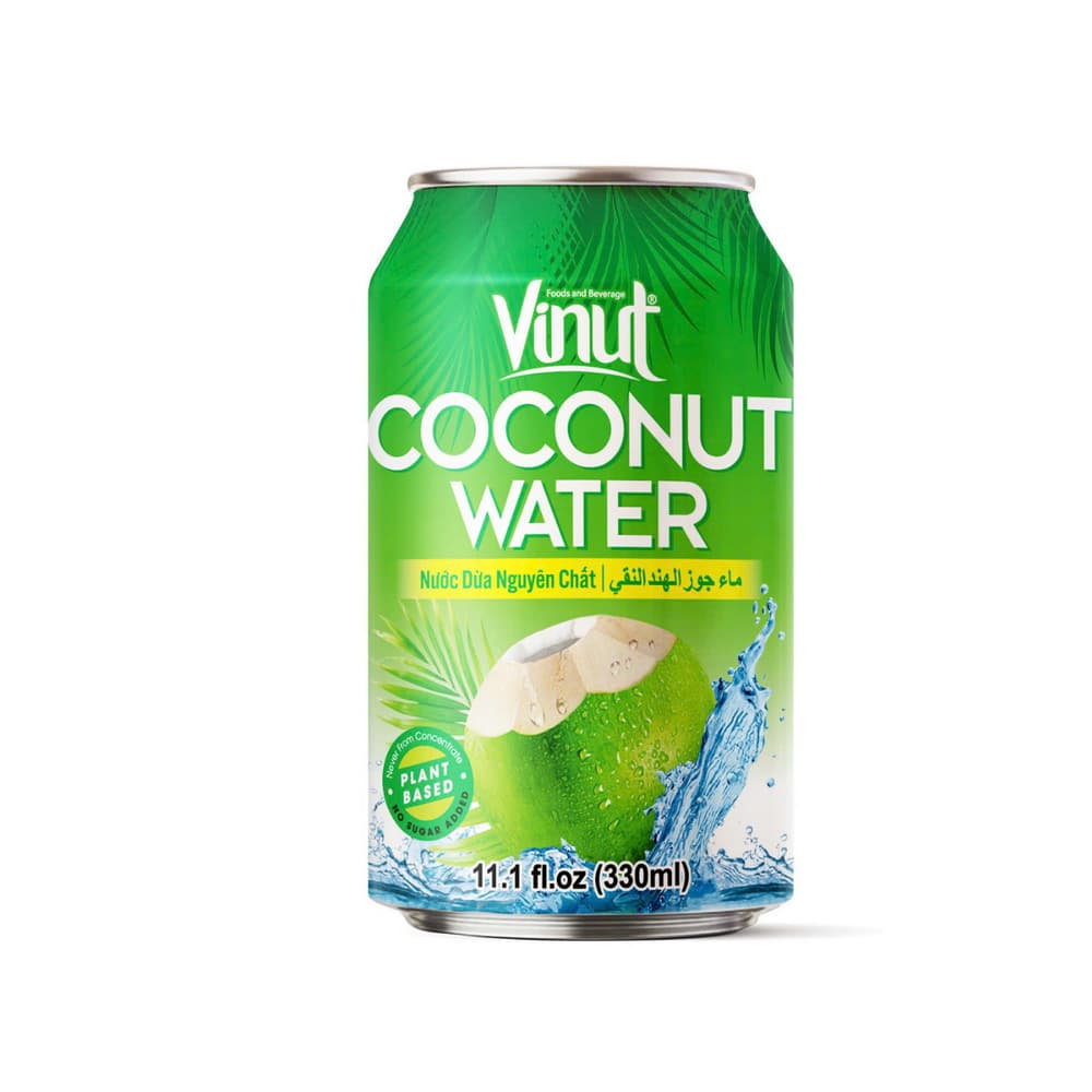 VINUT Kokosová Voda, Plechovka, 11.1 fl oz 330 ml