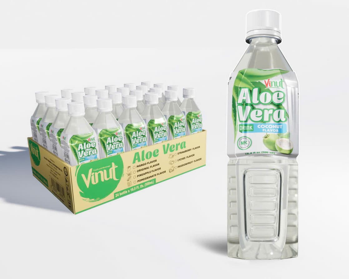 VINUT Nápoj z aloe vera s kokosovou príchuťou, 500ml