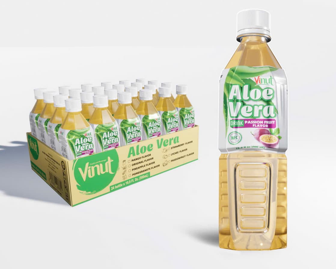 VINUT Nápoj z Aloe Vera s príchuťou marakuje, 500ml