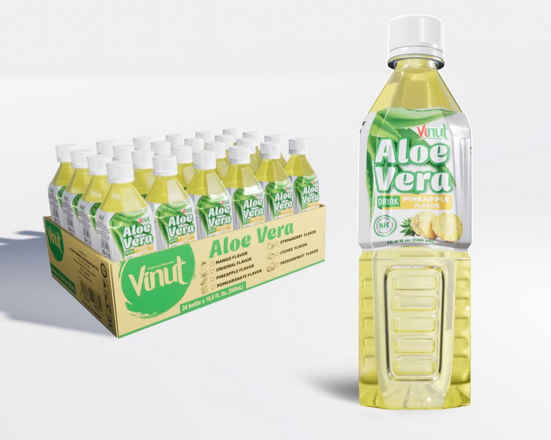 VINUT Nápoj z Aloe Vera s príchuťou Ananásu, 500ml