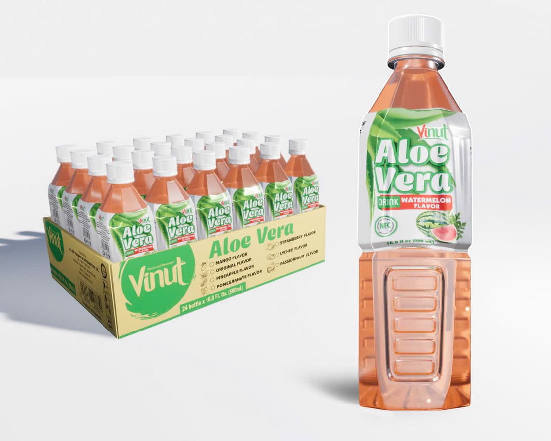 VINUT Nápoj z aloe vera s melónovou príchuťou 500ml