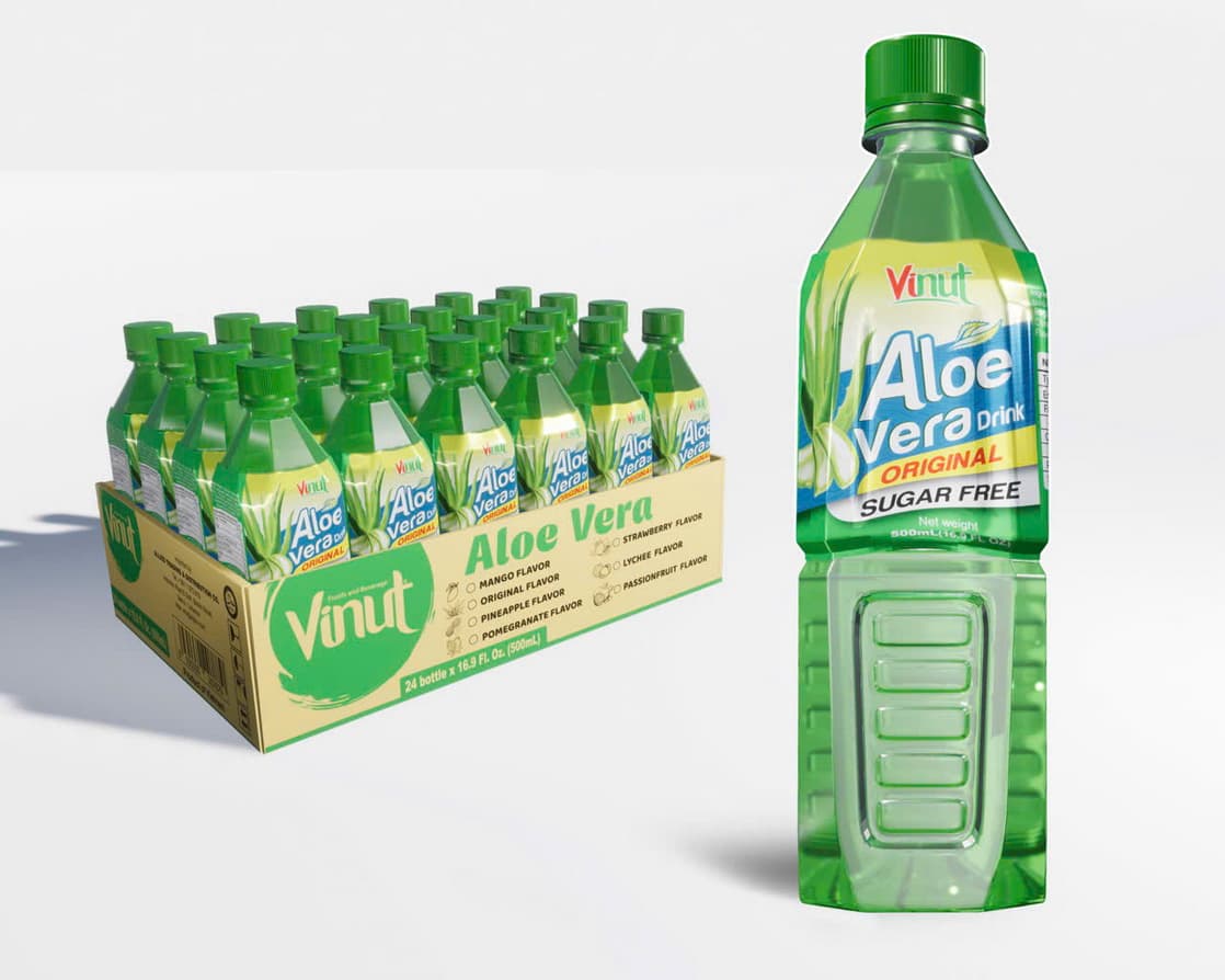 VINUT Originálny nápoj z aloe vera bez cukru 500ml