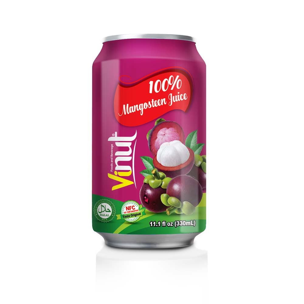 VINUT 100% Mangostanový Džús, 11.1 fl oz (330 mL) Plechovka
