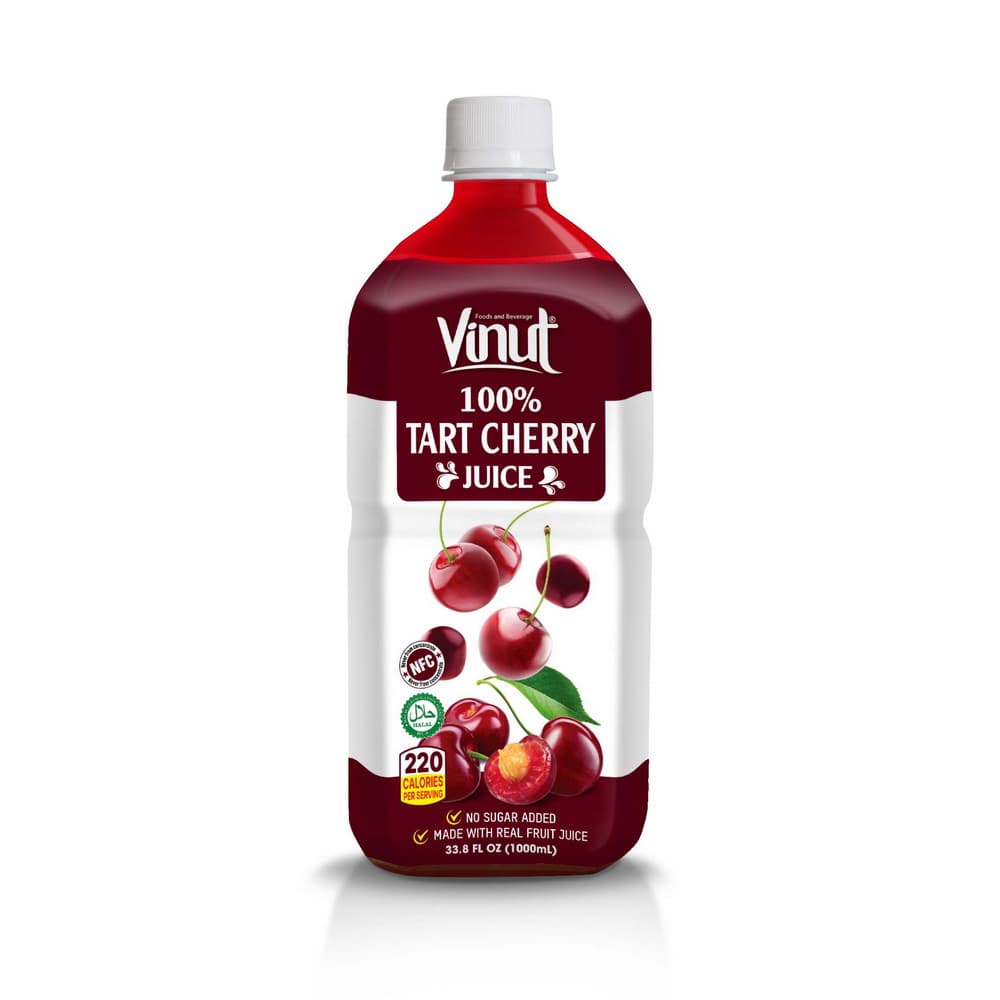 VINUT 100% Džús z višní, NFC, Bez pridaného cukru, PET fľaša, 1000 ml (33.8 fl oz)