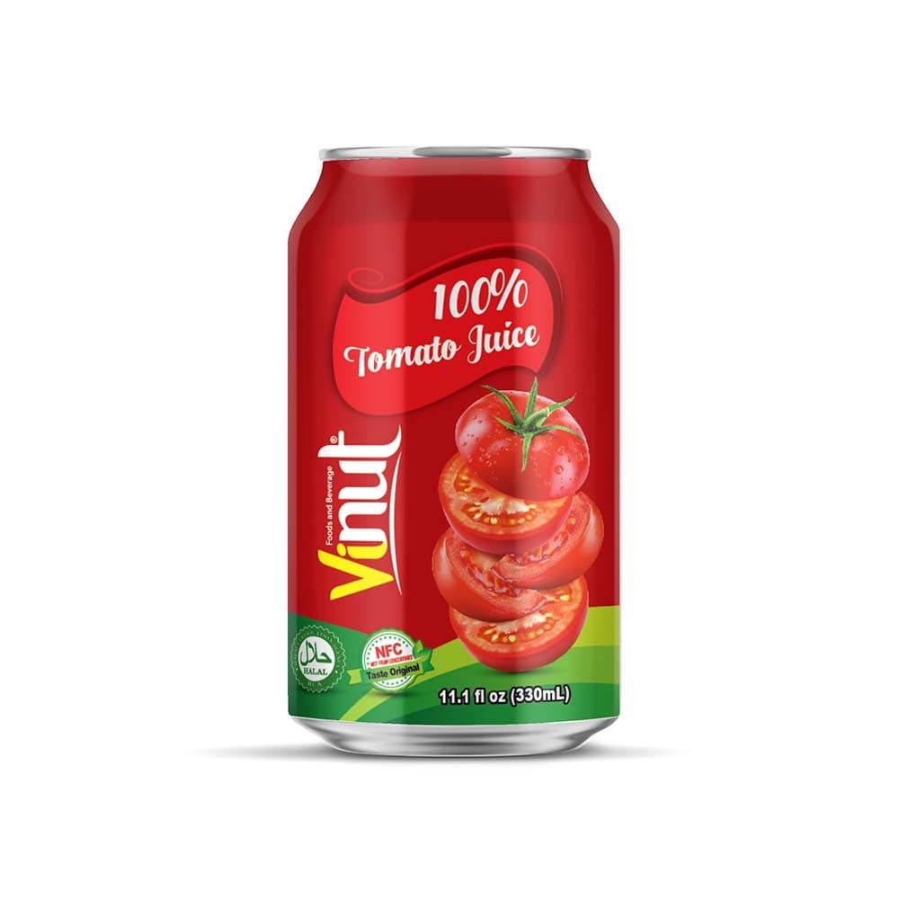 VINUT 100% Paradajková šťava, 11.1 fl oz (330 mL) Plechovka