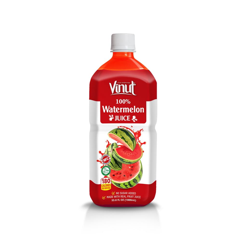 VINUT 100% Šťava z vodného melóna, bez pridaného cukru, PET fľaša 33.8 fl oz (1 000 mL)