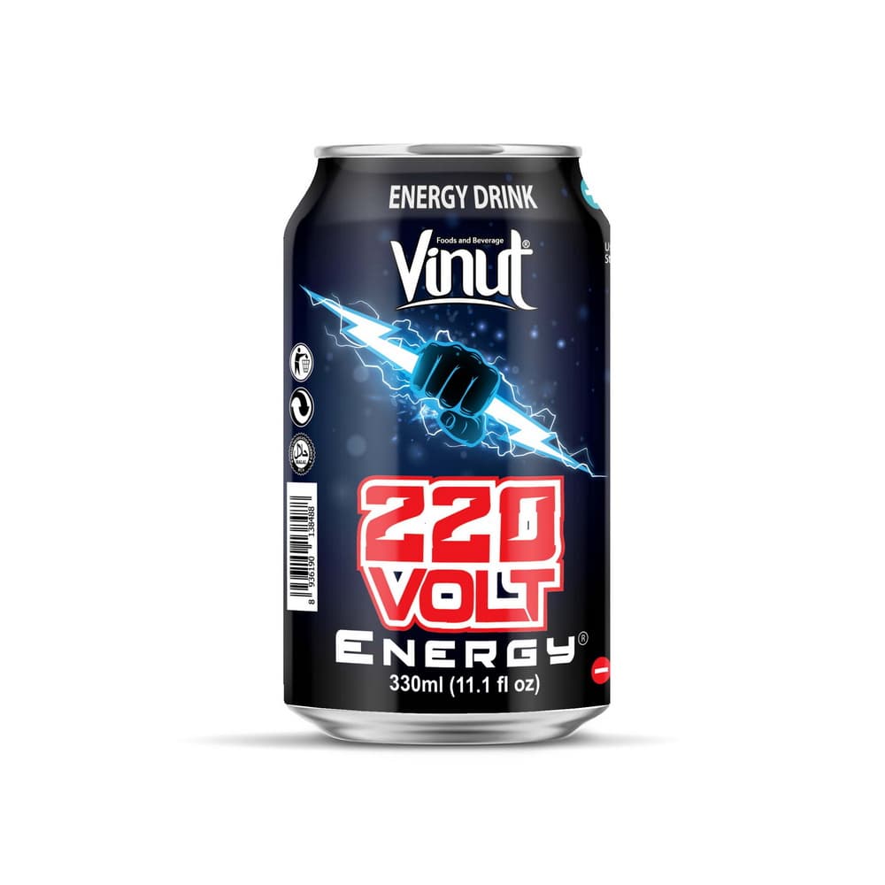 VINUT Energetický nápoj 220 Volt, 11.1 fl oz 330 mL