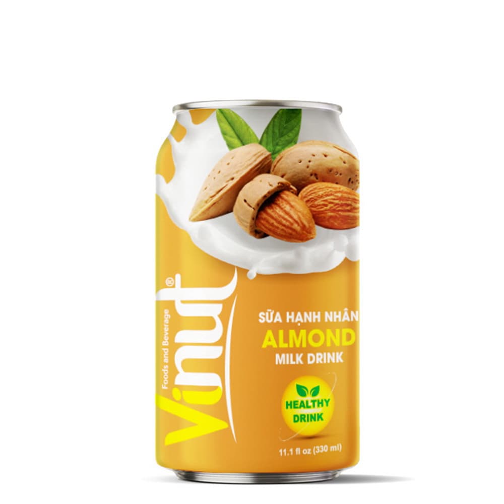 VINUT Mandľový mliečny nápoj, Zdravý nápoj, Plechovka, 11.1 fl oz (330 mL)