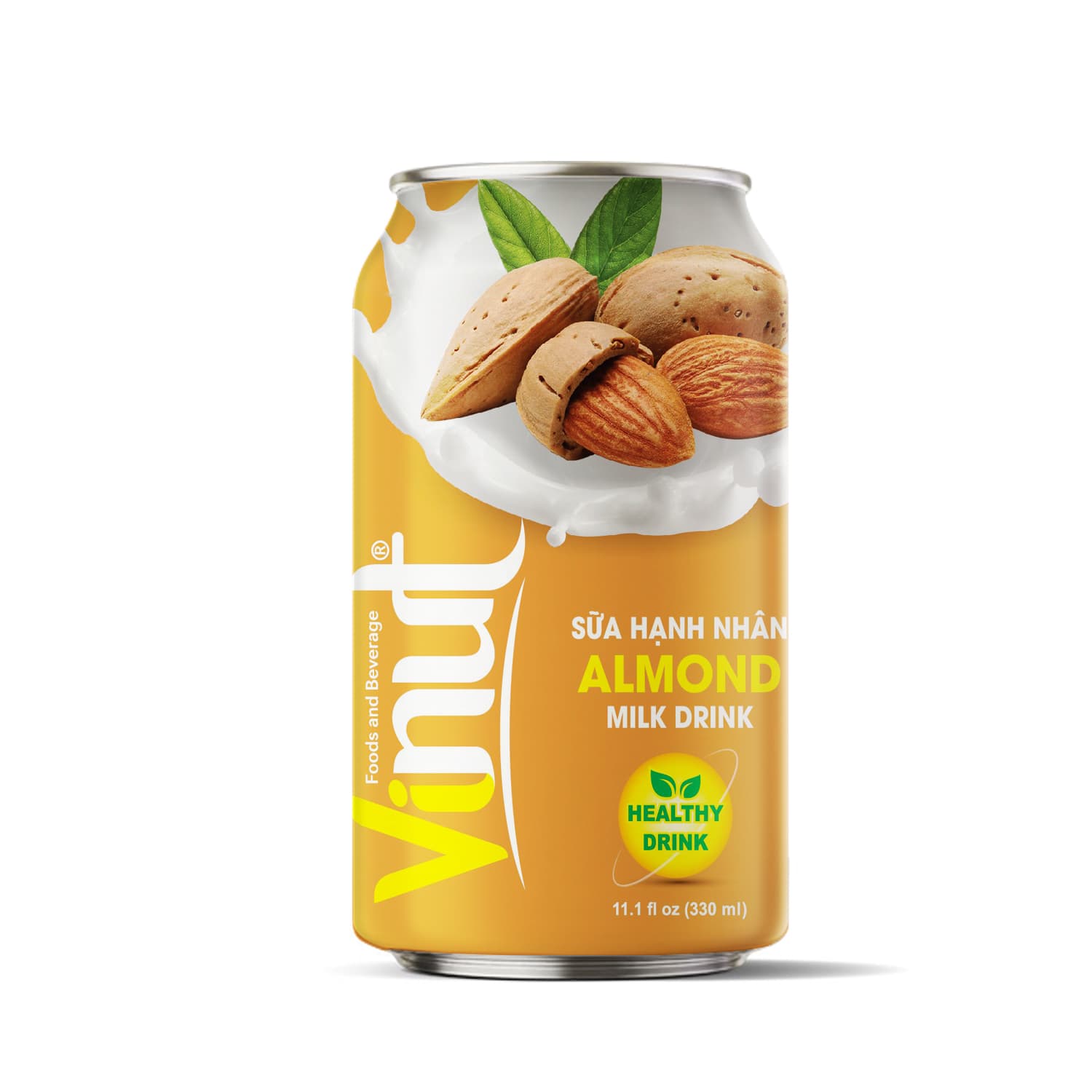 VINUT Mandľový nápoj, zdravý nápoj, slim plechovka, 11.1 fl oz (330 mL)
