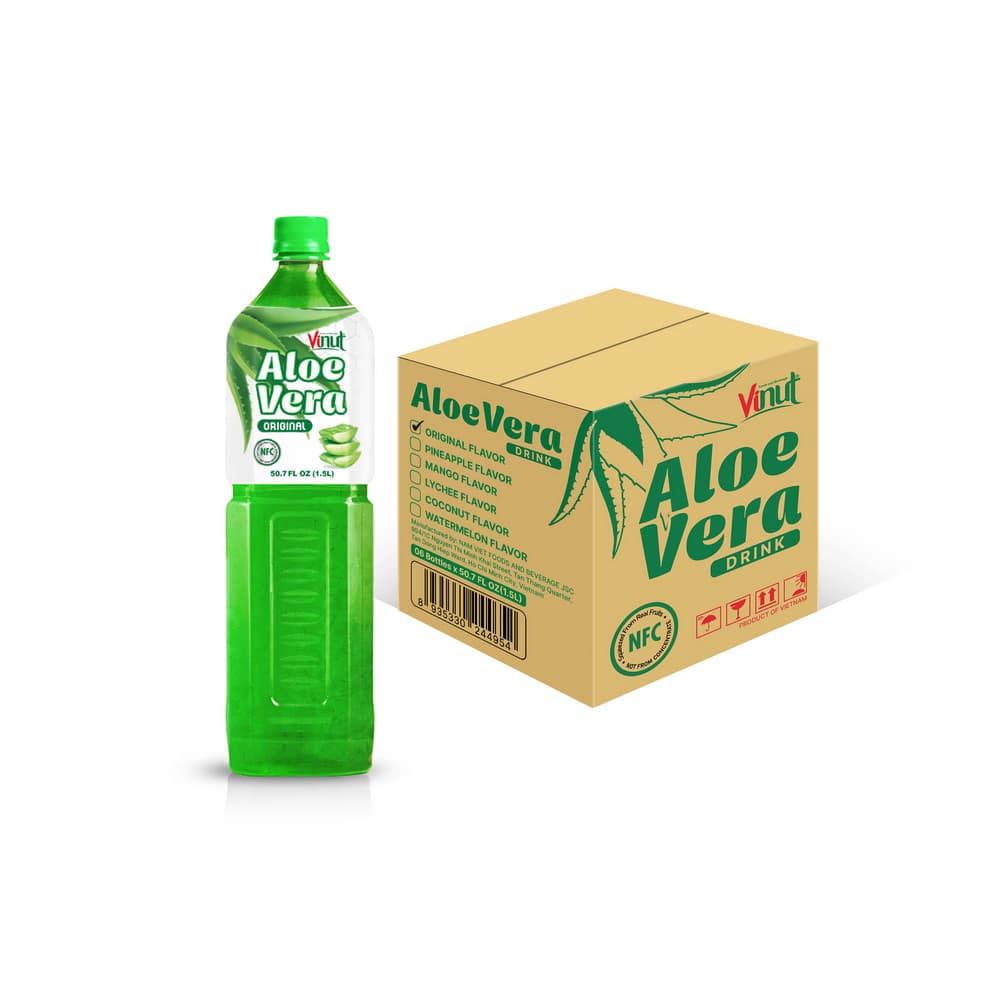 VINUT Nápoj z Aloe Vera Originál, NFC, PET fľaša, 1.5 L (50.7 fl oz)