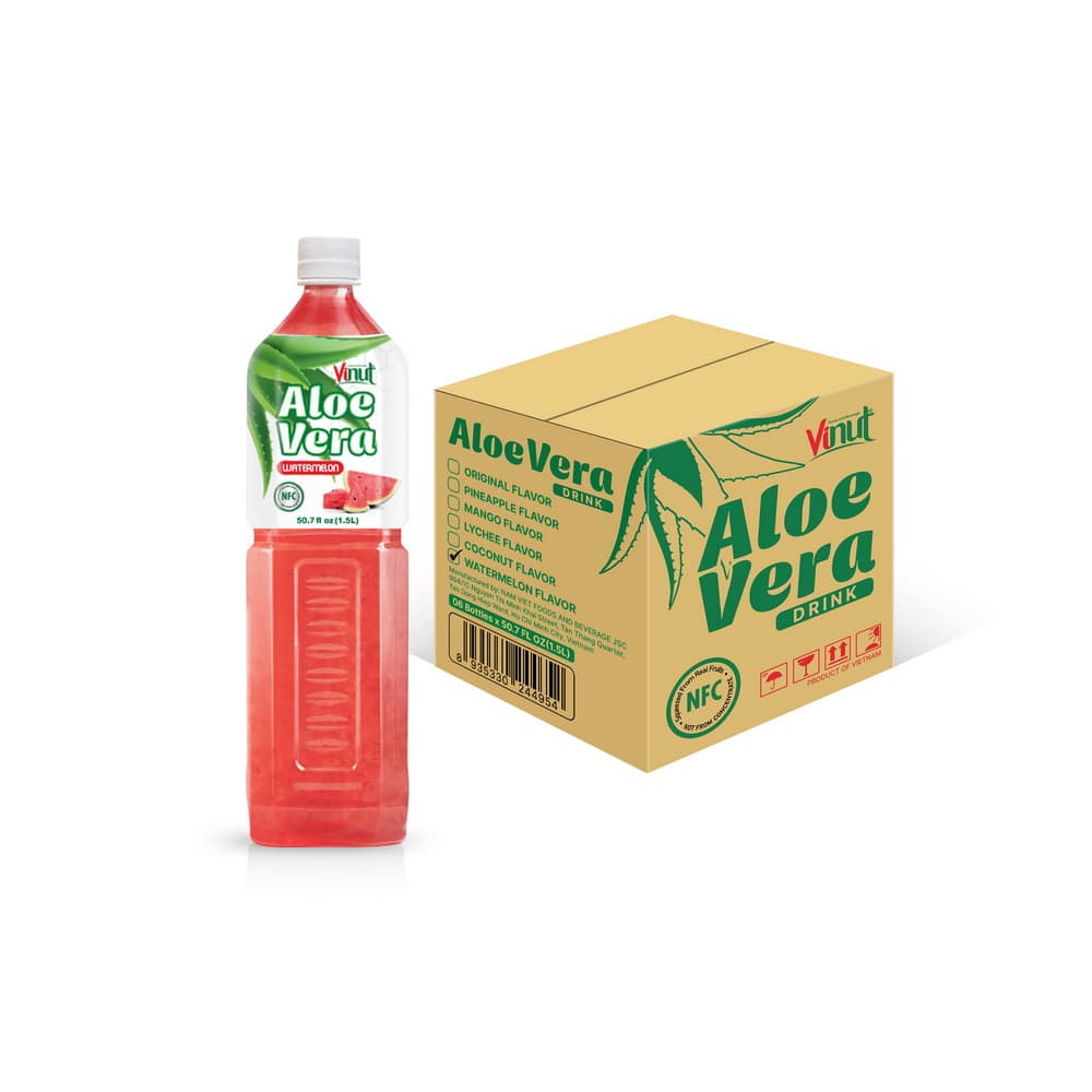 VINUT Nápoj z aloe vera s melónom, NFC, PET fľaša, 50.7 fl oz 1.5 L