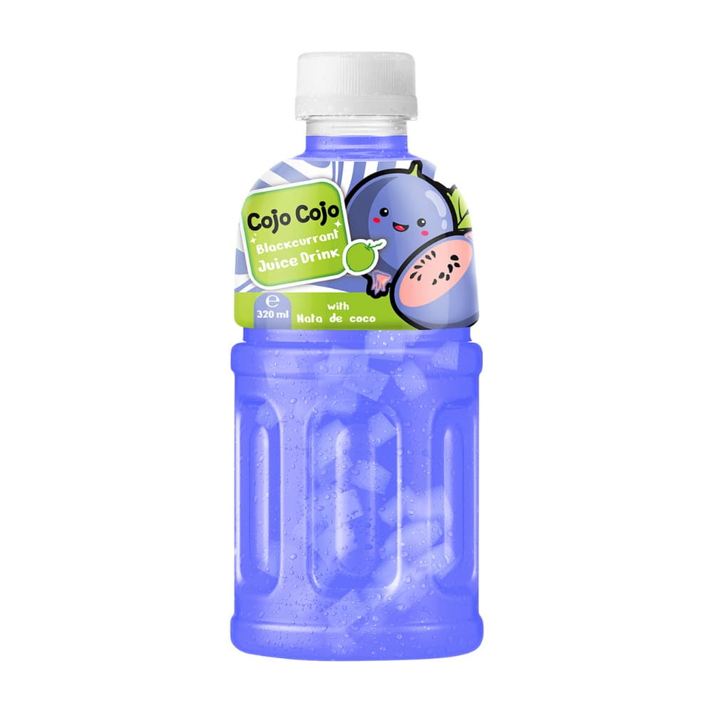 VINUT Džúsový nápoj z čiernych ríbezlí s Nata De Coco, 320 mL PET fľaša
