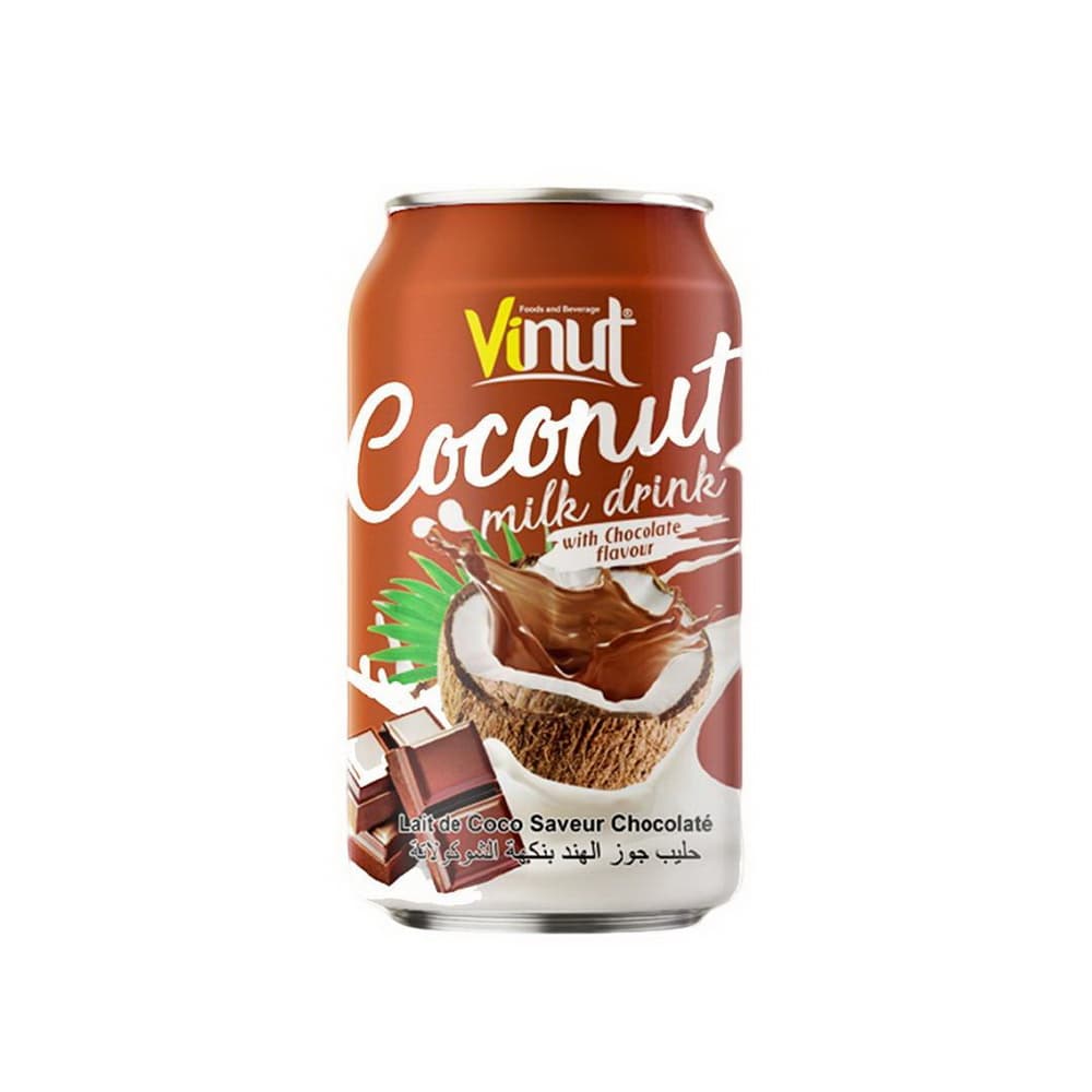 VINUT Kokosový nápoj, čokoládová príchuť, plechovka (330 mL)