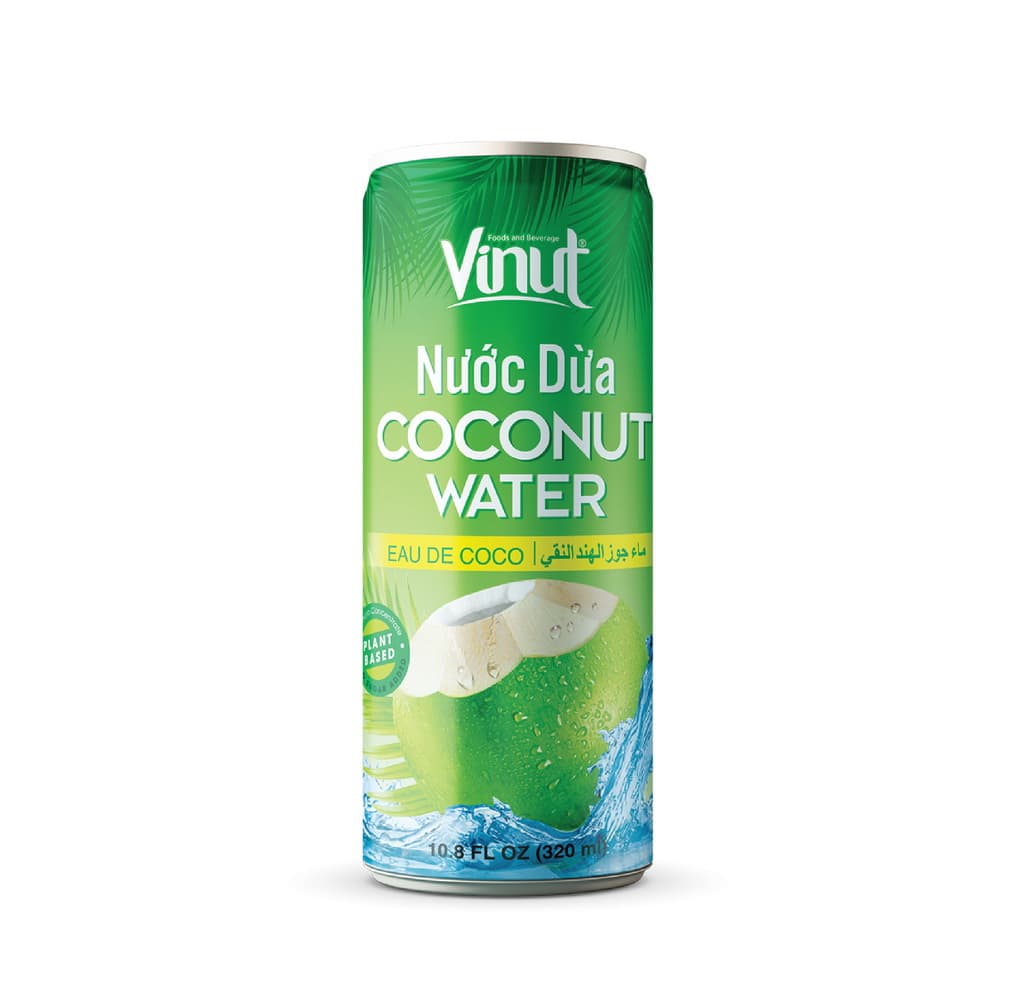 VINUT Kokosová Voda, rastlinná, plechovka, 10.8 fl oz 320 mL