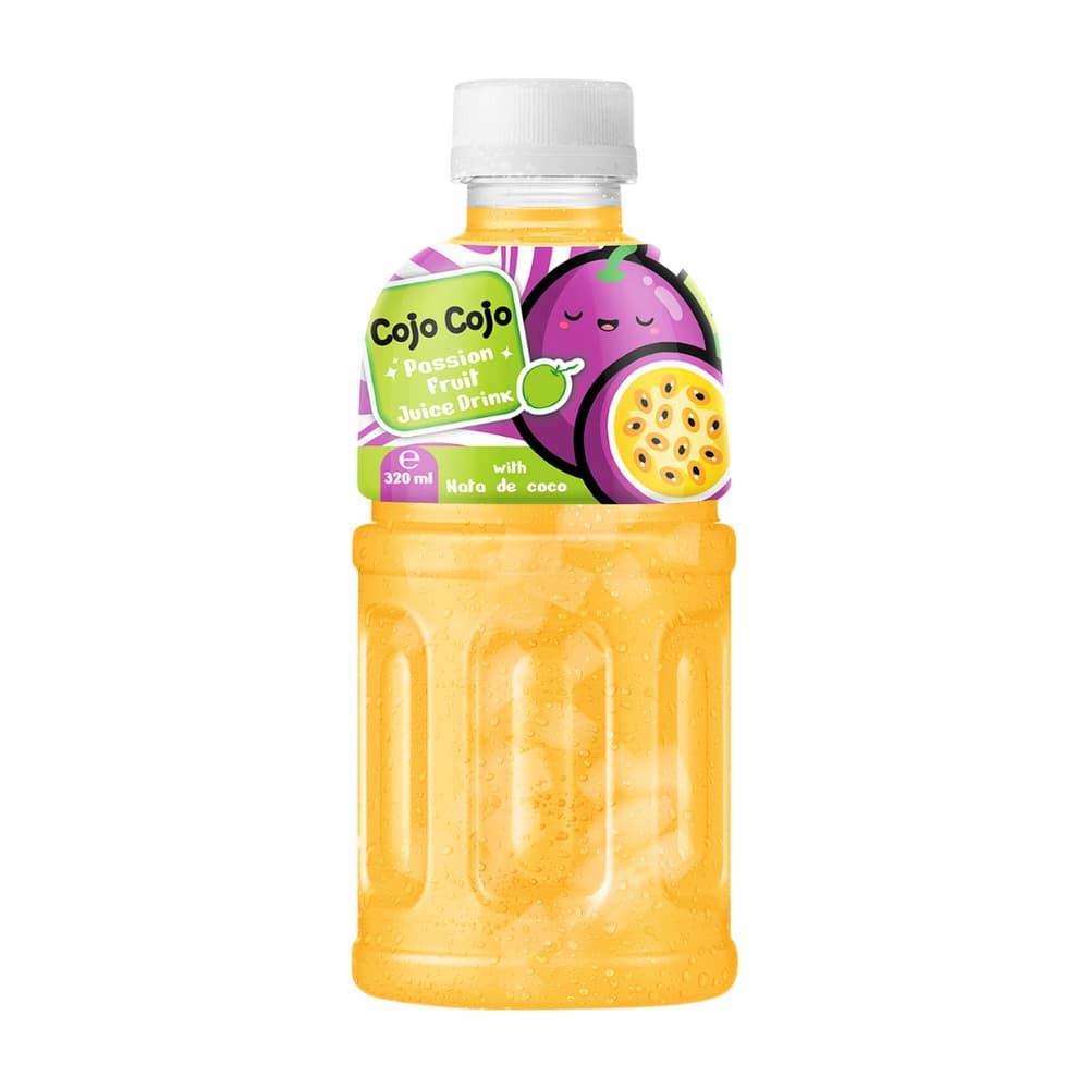Vinut Passion Fruit Juice Drink, With Nata De Coco, PET Bottle, (320 mL)